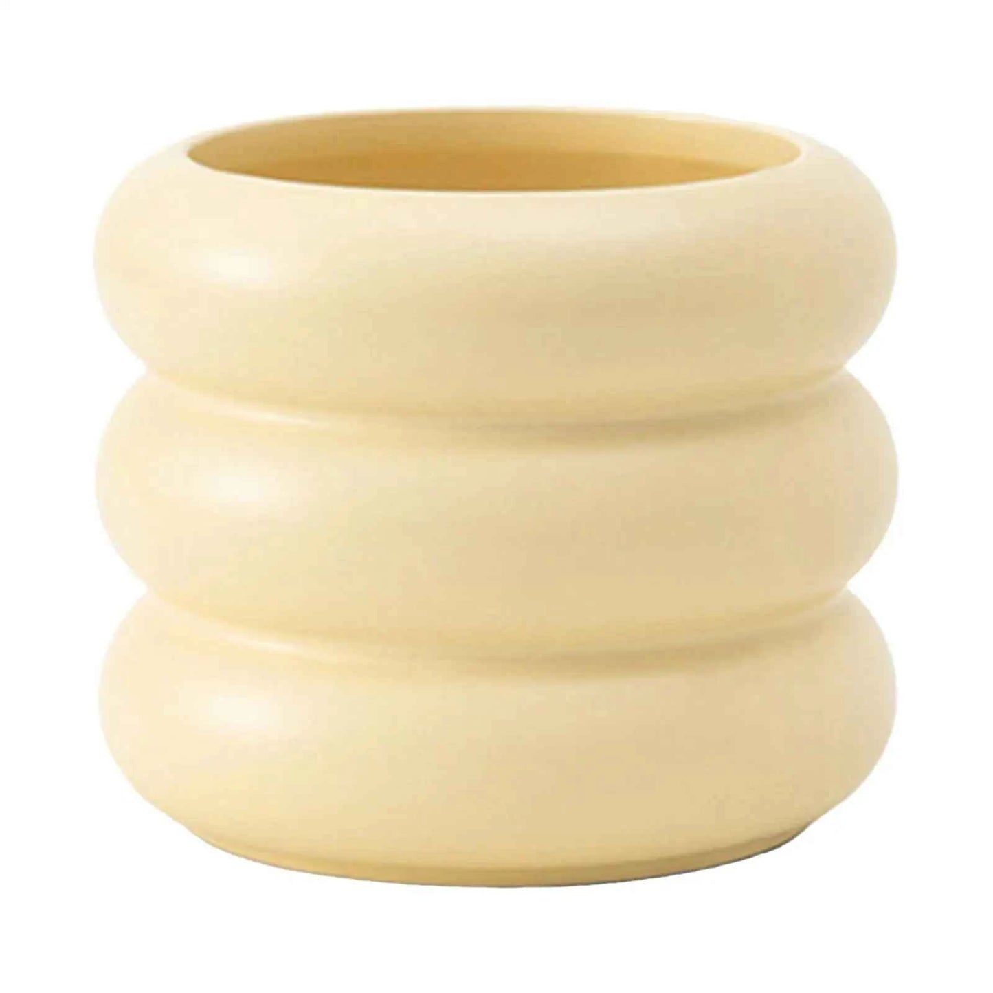 Ceramic Flower Vase Plants Holder Planter Decors Cosmetics Lipstick Bud Vase Flower Pot Makeup Brush Holder for Bathroom Dresser