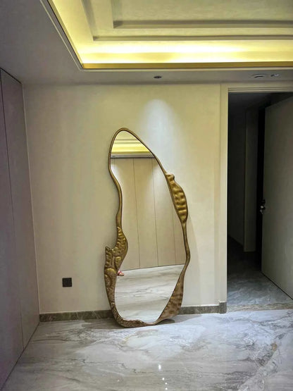 Modern Large Designer Mirror Quality Nordic Gold Big Standing Floor Mirror Full Body Aesthetic Espejos Decorativos Home Decor