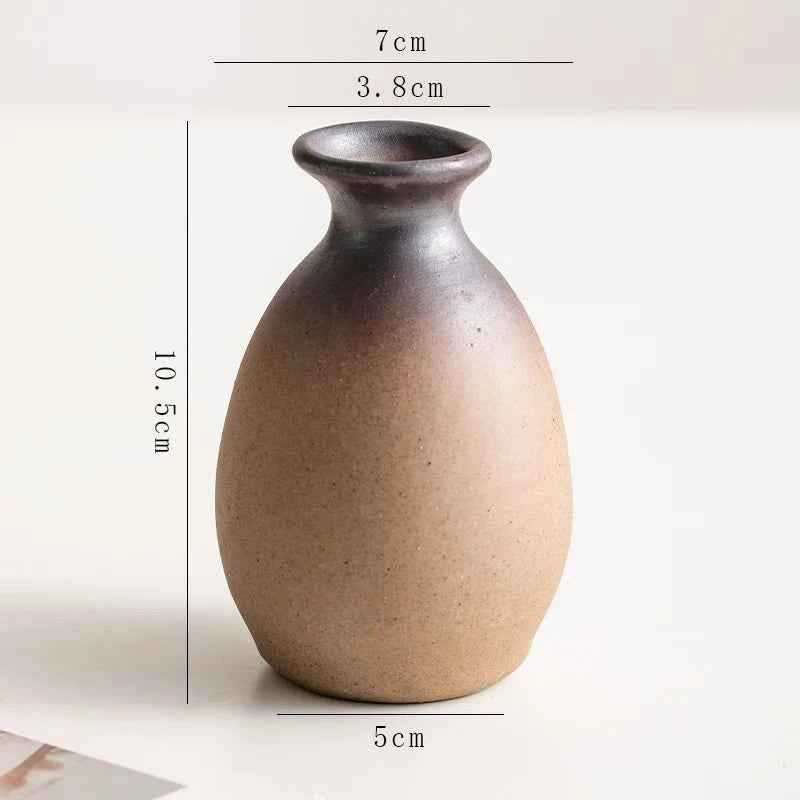 Creative Irregular Stone Shape Ceramic Vase Flowers Plant Potted Hydroponics Mini Vase Interior Aesthetics Home Decoration Gifts