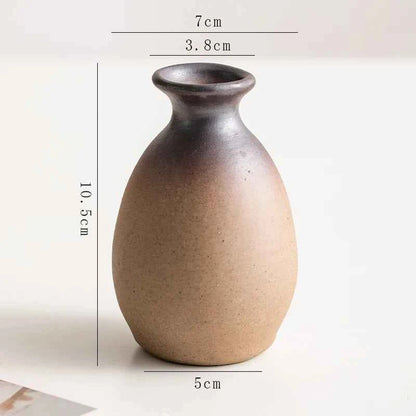 Creative Irregular Stone Shape Ceramic Vase Flowers Plant Potted Hydroponics Mini Vase Interior Aesthetics Home Decoration Gifts