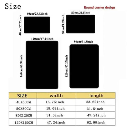 American Football Field Pattern Team Carpet Anti Slip Carpet Sports Fans HomeDecorationLiving Room Sofa Game RoomGreen Floor Mat