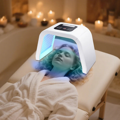7-Color LED Face Light Therapy Machine – Salon