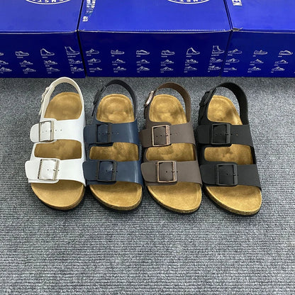 Man’s Cork sandal breathable comfort summer couple slippers beach flip flops Muller outdoor anti slip shoes youth casual fashion
