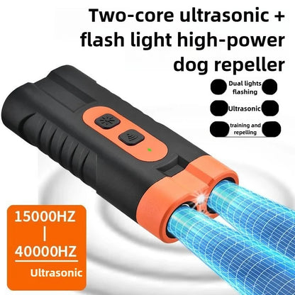 Dual-Head USB Rechargeable Ultrasonic Dog Repeller