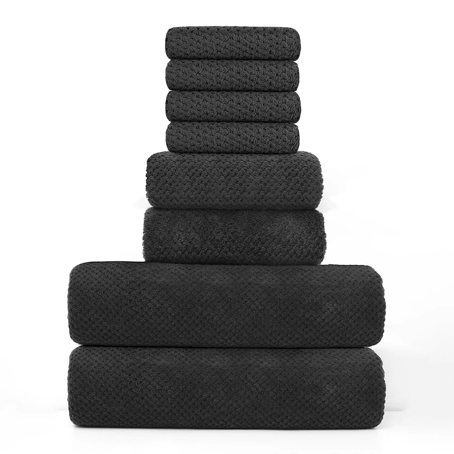 8-Piece Premium Towel Set, 2 Bath Towels + 2 Hand Towels