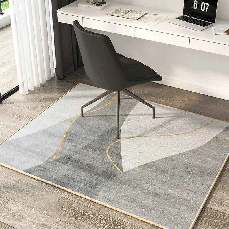 VIKAMA Study Desk Computer Gaming Chair Floor Protection Pad Bedroom Rectangular Dressing Table Chair Carpet, Home Decoration