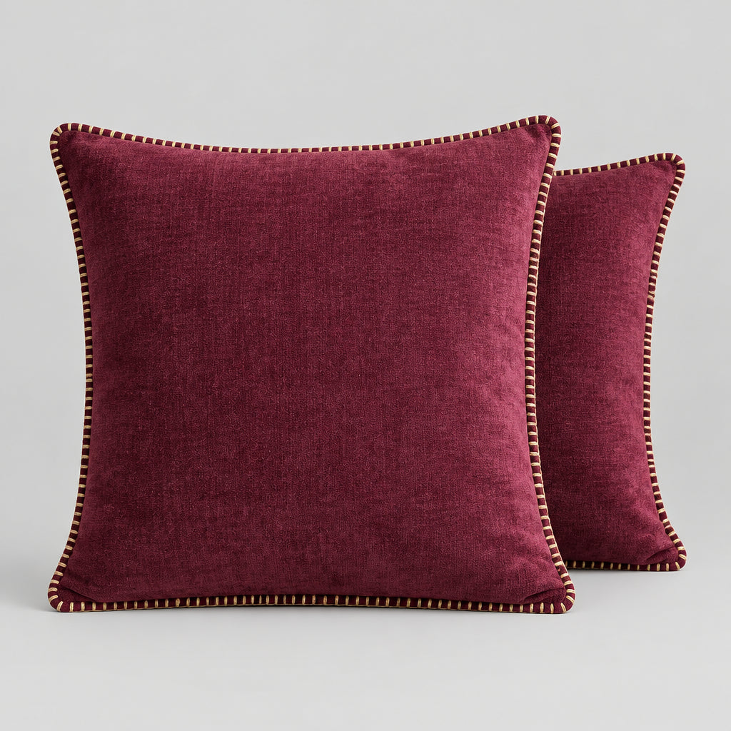 Chenille Cushion Cover, 3 Colors & 3 Sizes