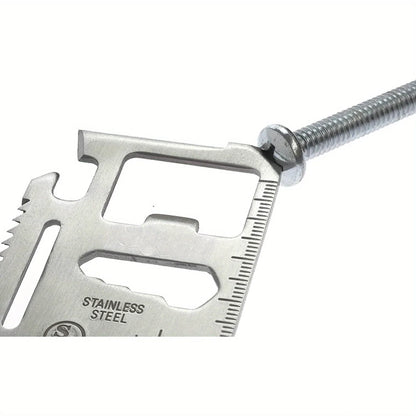 1/2pcs Pack 11 in 1 Credit Card Multi-Tool,Wallet Survival Tactical Tool with Knife, Bottle Opener and More- Dad Gift for Men