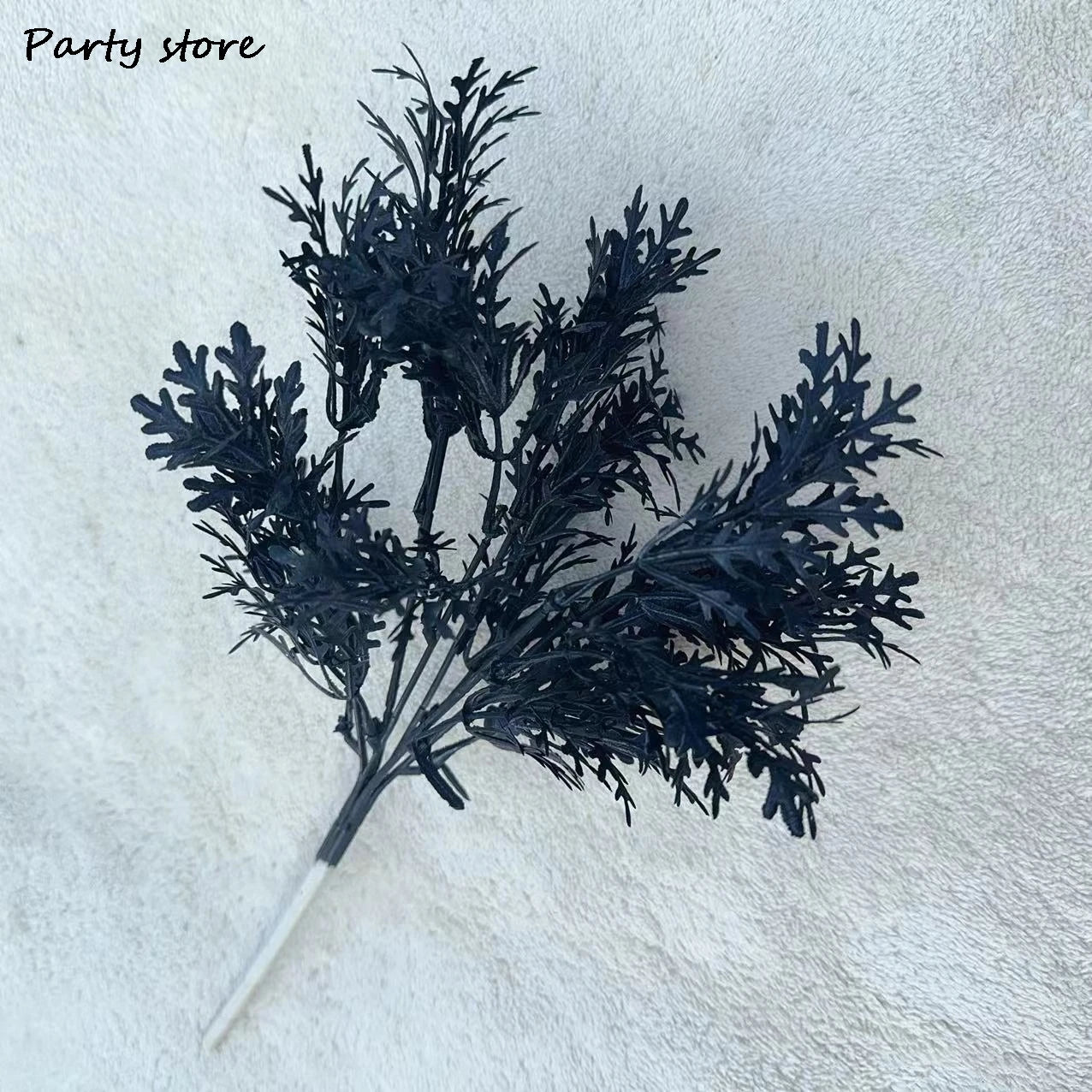 Black Halloween Artificial Plant Leave Branch Bamboo Dahlia Wedding Party Floral Material Home Table Vase Decor Accessories