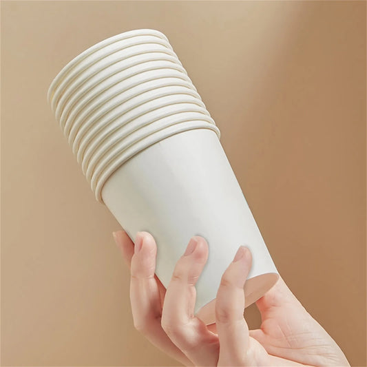 Gobelets en carton jetables 210 ml | 50/500/1000 pièces Gobelets de fête unicolores pour boissons chaudes