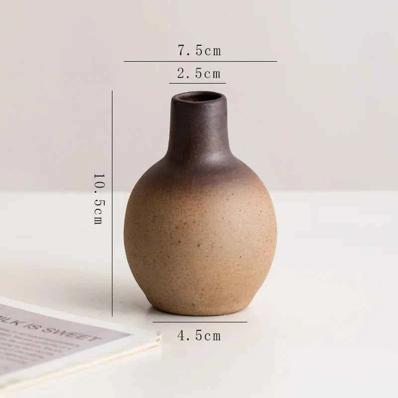 Creative Irregular Stone Shape Ceramic Vase Flowers Plant Potted Hydroponics Mini Vase Interior Aesthetics Home Decoration Gifts