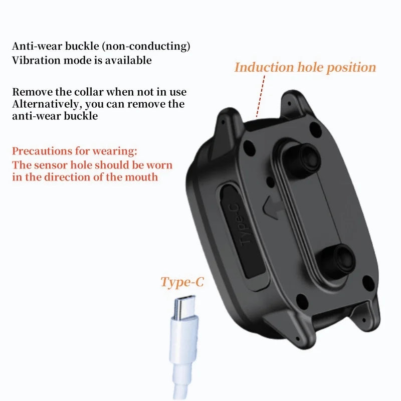 Waterproof Rechargeable Anti-Bark Dog Training Collar — Vibration Mode