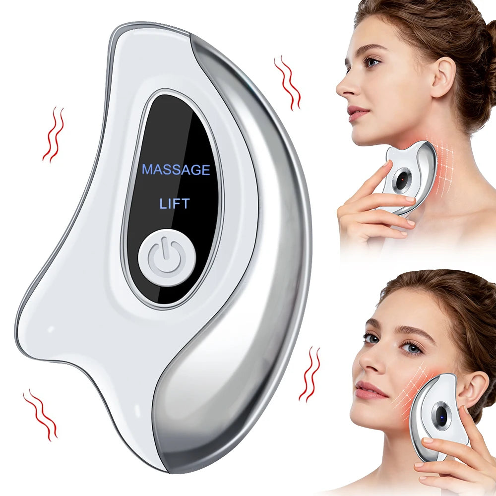 2-in-1 Gua Sha Massager with Heat & Vibration