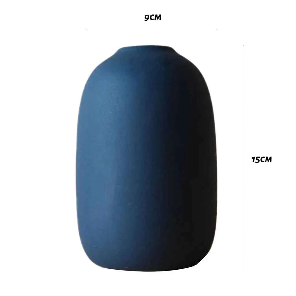 Nordic Ceramic Vase  Decoration Dry Flower Arrangement Home Furnishings  For Table Shelf Dining Room