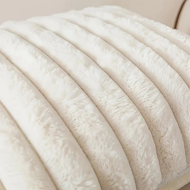 Striped Corduroy Pillow Case, Gray, Multi-Room Use
