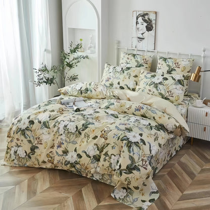 Duvet Cover Pillowcases Set,  600 TC, 100% Egyptian Cotton,  Printed and Solid Colors, US, UK Size,  Customize