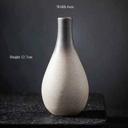 CHANSHOVA China Pottery Mini Small Flower Vases Traditional Chinese Retro Style Ceramic Vase Lliving Room Home Decoration T032