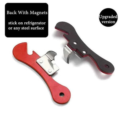 Stainless Steel Portable Bottle Jar Opener 4 Colors Kitchen Gadget Easy Multi-function Can Opener Safety Side Cut Manual Tools