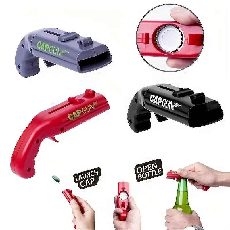 1pc Funny Cap Gun Bottle Opener, Perfect for Home Bars, Parties & Wedding Gifts, Cap Gun For Men, Beer Bottle Opener