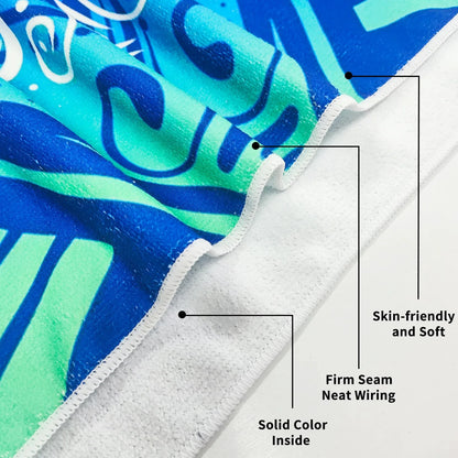 Large Microfiber Beach Towel Quick Dry Sun Protection Absorbent Bath Towel