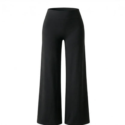 Women’s High Waist Wide Leg Yoga Pants — Tummy Control Flare Leggings