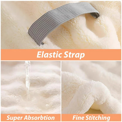 1PC Microfiber Quick Dry Hair Wrap Bonnet Super Absorbent Soft Hair Towel