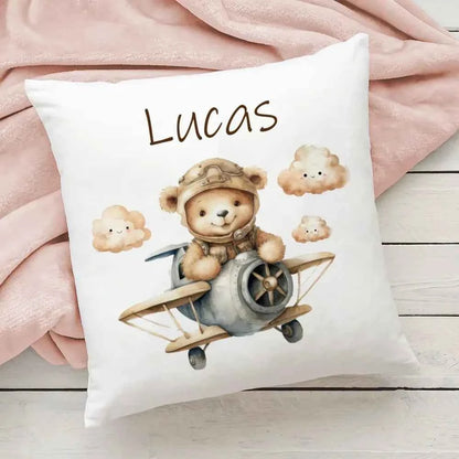 Personalized Pillow Cover Fire Custom Name Pillow Dust Case Kids Bedroom Decor Pillowcase Birthday Shower Gifts for Children