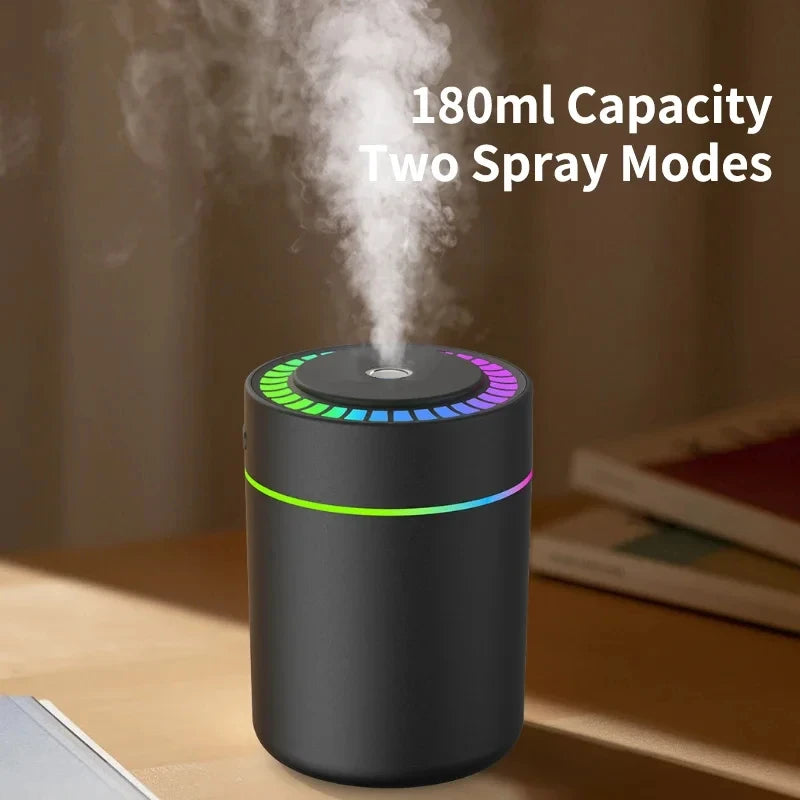180ML Mini USB Aroma Humidifier & Essential Oil Diffuser with LED Light