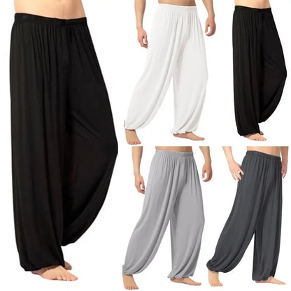Men's Baggy Harem Yoga Pants — Lightweight Breathable Joggers