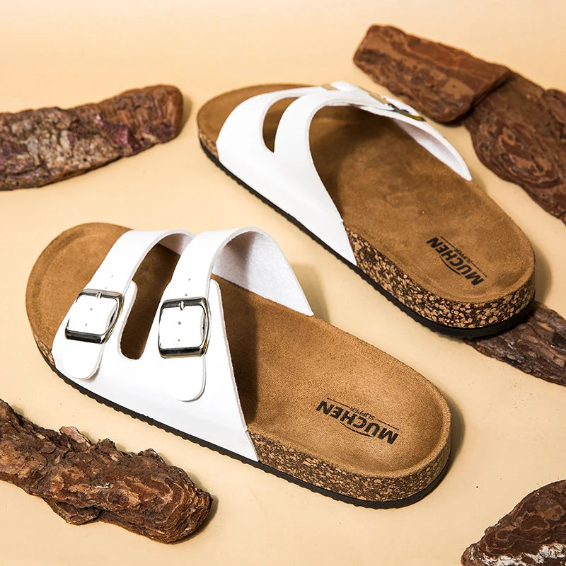 Summer men and women slippers Birken indoor non-slip cork slippers girls beach outdoor sandals family comfortable casual shoes
