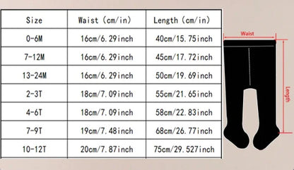 0-12 Years Children Cotton Baby Girls Pantyhose Spring Autumn Winter Bowknot TightsKids Infant Knitted Collant Tights