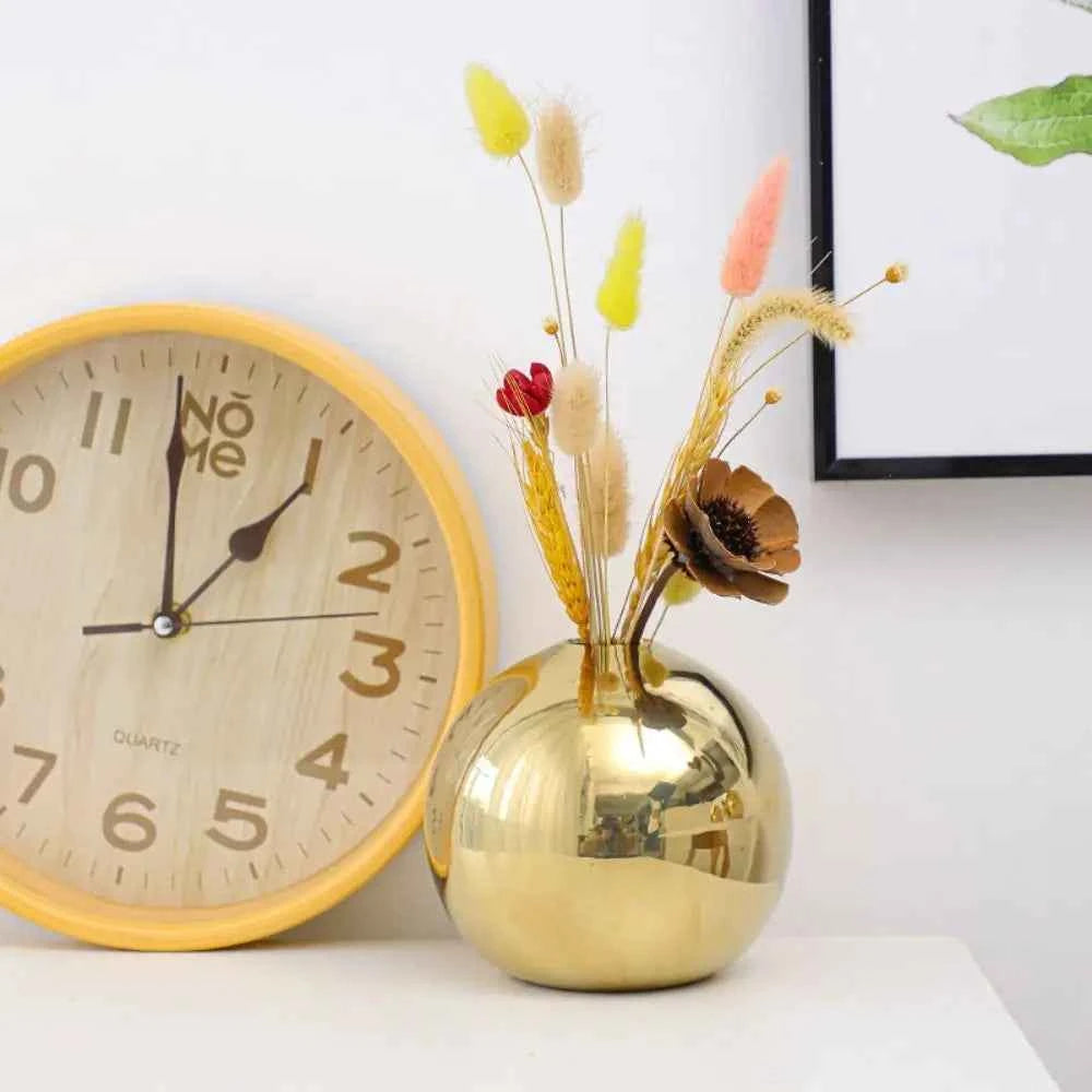 Wedding Flower Pot Plating Hydroponic Vases Home Decoration Flower Arrangement Accessories Ceramic Vase