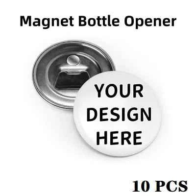 Customized Personalized Magnetic Tinplate Bottle Opener Text Picture Logo Printing Travel Portable Gift For Friends Wholesale