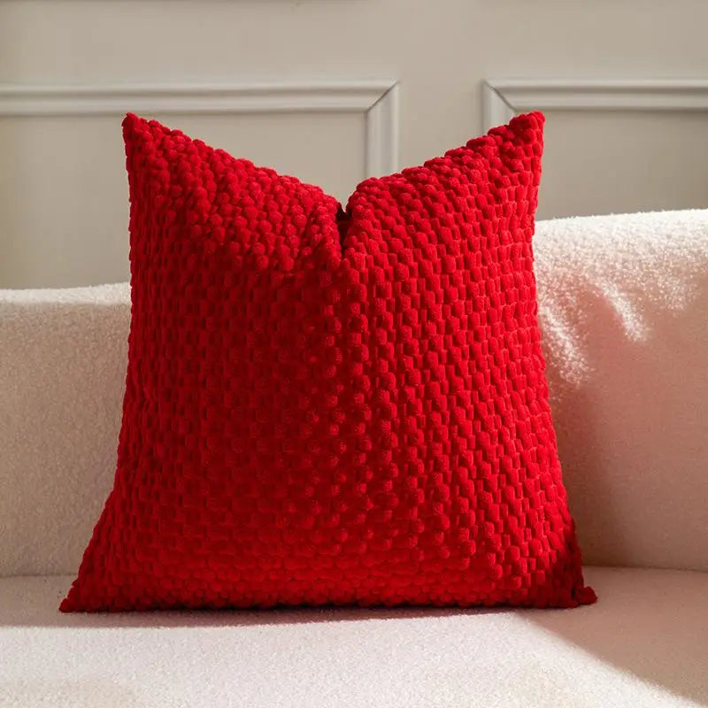 Soft Velvet Double-Sided Cushion Cover, Brown, Durable