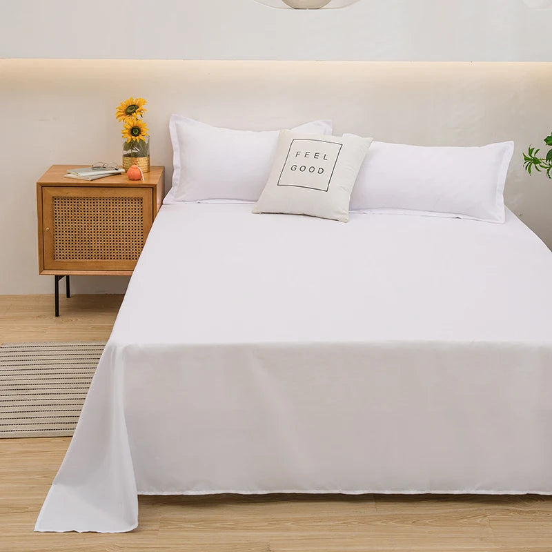Solid Color Flat Sheet, Dorm & Student Bedding