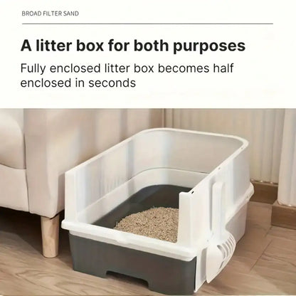 Enclosed Litter Tray with Sifting Scoop Kit