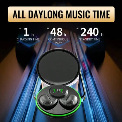 Long Endurance Wireless Bluetooth Earbuds Fast Convenient Charging Lightweight Portable Comfort In Ear Headphones Stable Connection For Daily Commute Sports Office Video Calls Music Entertainment Travel Companion