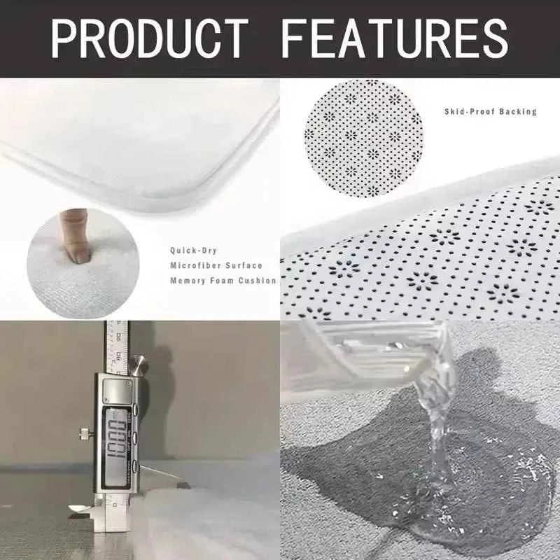 Sugarbunnies Carpet Non-slip Doormat Floor Mat Antiwear Rug for Kitchen Entrance Home Bedroom Cute Footpad Mats Home Decoration