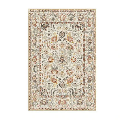 VIKAMA Washable Foldable Imitation Cashmere Carpet Entry Door Mat Persian Retro Style Living Room Bedroom Bed Soft Mat