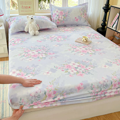 100% Cotton Cute Bear Print Bed Sheet, All Sizes