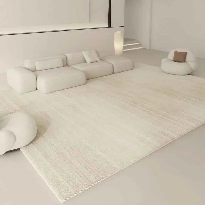 Wabi-sabi Style Carpets for Living Room White Bedroom Decor Plush Carpet Modern Thickened Minimalist Rug Fluffy Soft Bedside Mat