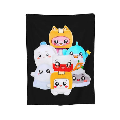 Rocky Lankybox Lanky Box Blankets Soft Warm Flannel Throw Blanket Cover for Bed Living room Picnic Travel Home Sofa
