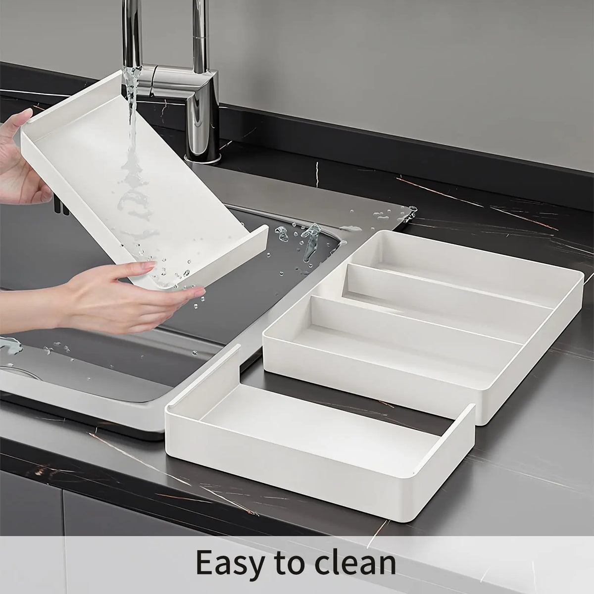 Expandable Cutlery Tray, Kitchen Drawer Organizer