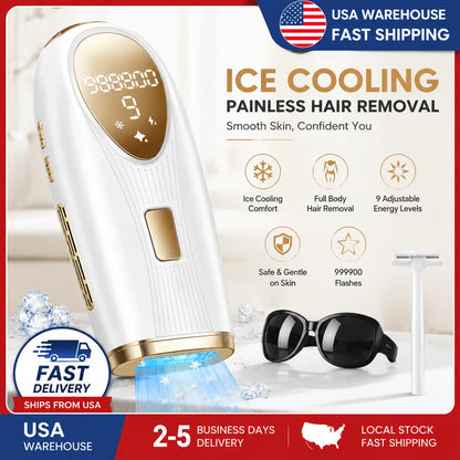 IPL Hair Removal Device with 5° Ice Cooling