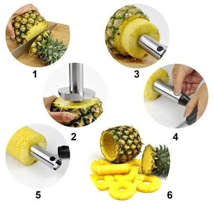 Stainless Steel Pineapple Slicer, Corer and Peeler