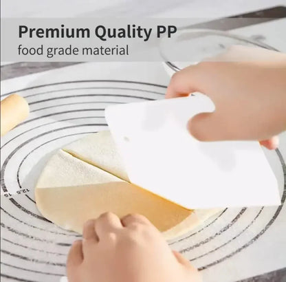 Multipurpose Dough Cutter & Bowl Scraper – Bread, Fondant, Cake & Pastry Baking Tool