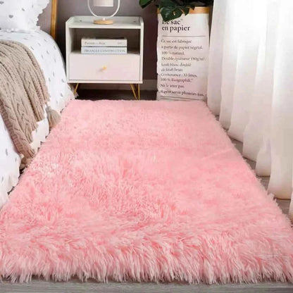Machine Washable Upgrade Rugs for Bedroom, Grey, Fluffy Shaggy Soft Area Rug, Gray Non-Slip Indoor Floor Carpet for everywhere