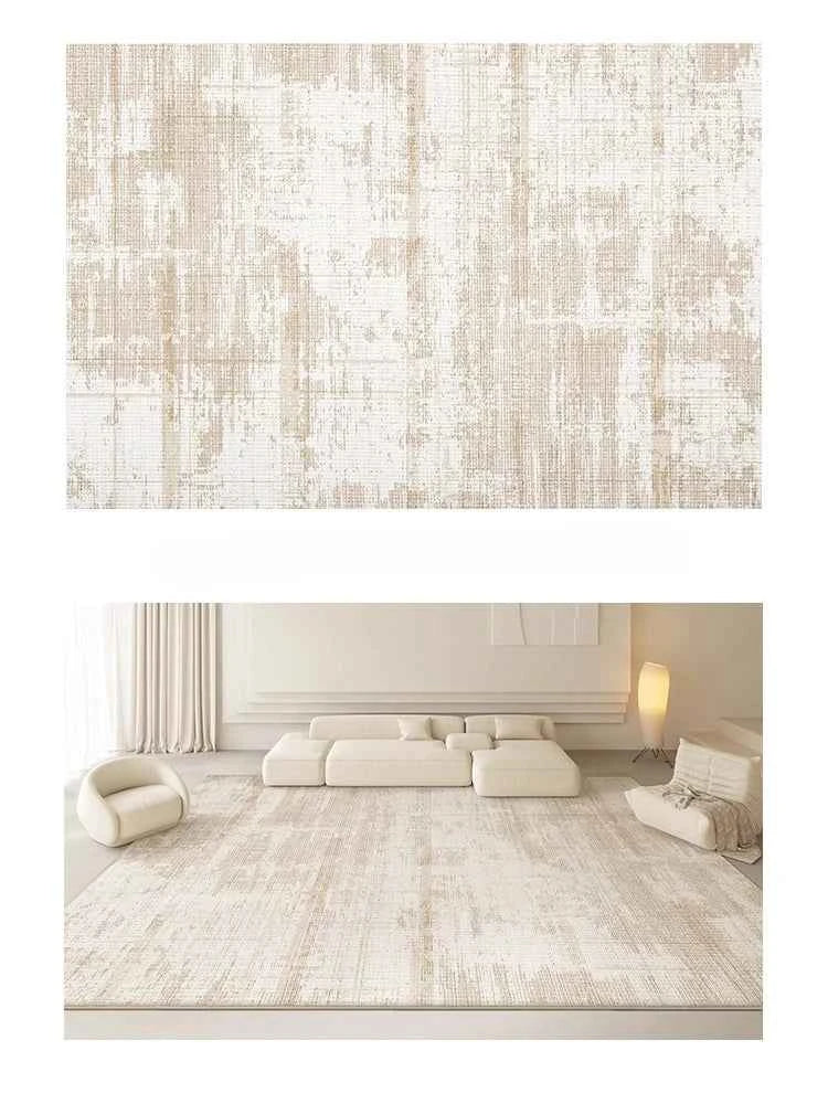 Cream Style Rugs for Bedroom Large Area Living Room Decoration Washable Carpet Thick Plush Lounge Floor Mat Home Fluffy Soft Rug