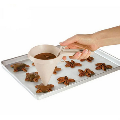 Adjustable Batter Dispenser & Baking Funnel – Cream, Chocolate & Liquid Dispenser for Pancakes, Cupcakes & Cookies