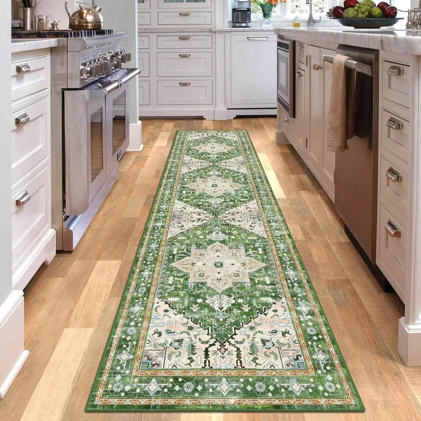 VIKAMA Hallway Runner Rugs Non Slip Machine Washable Carpet for Kitchen Entryway Living Bedroom Laundry Room Home Decoration